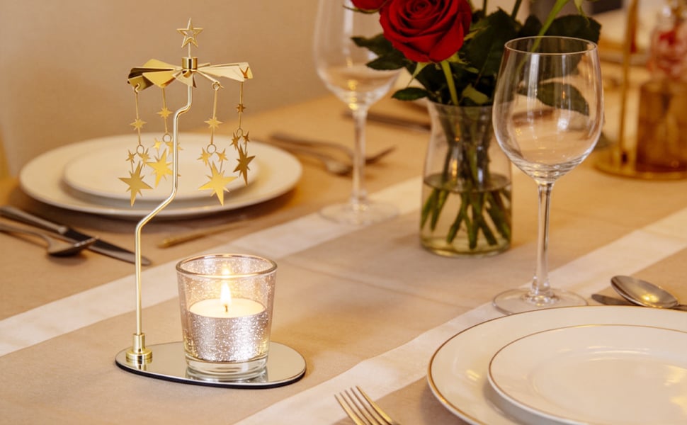 spinning candle carousel