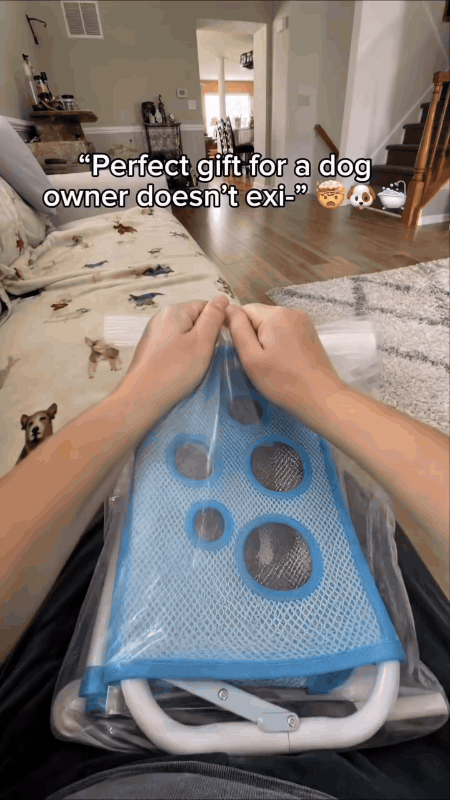 Foldable Pet Grooming Restraint Stand | Anti-Scratch Pet Bathing Table