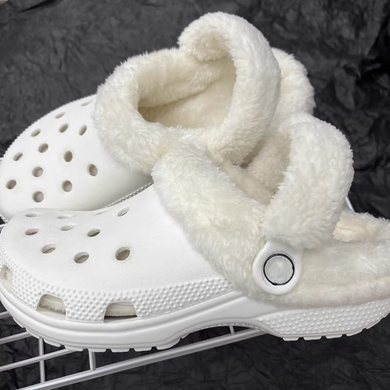 Fur Liner Inserts for Croc Replacement Fleece Fluffy Fuzzy Sherpa Lining Warm Insoles for Winter