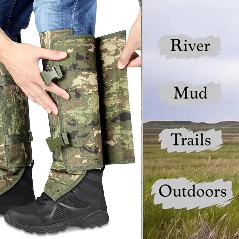 Unisex Adjustable Outdoor Snake-Resistant Leg Gaiters, Abrasion-Resistant Durable Fabric Protective Gear for Hunting, Hiking