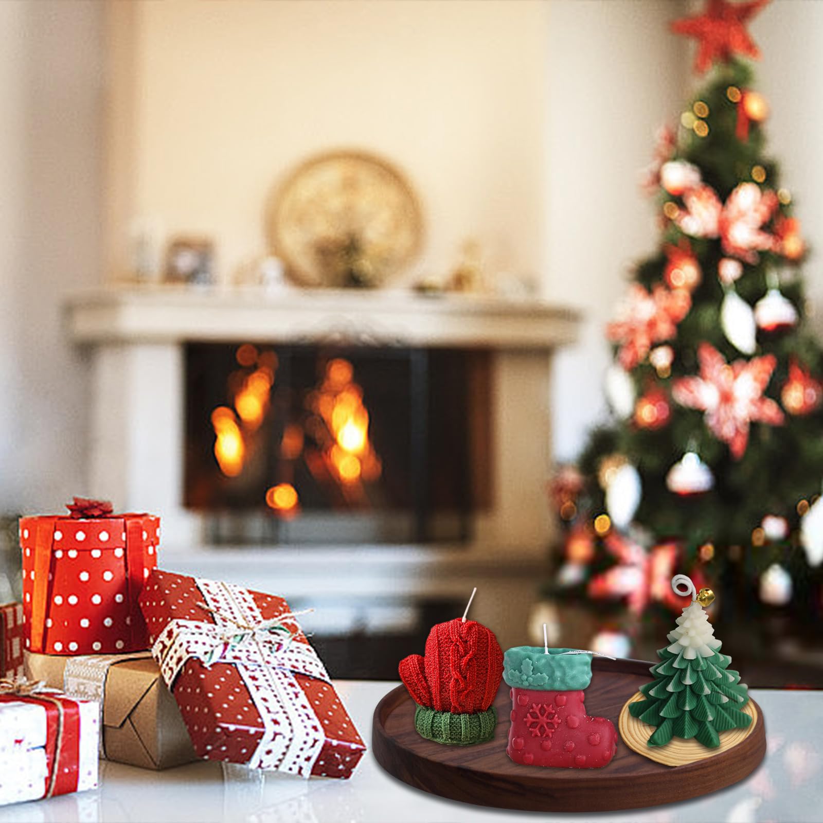 festive decor candles