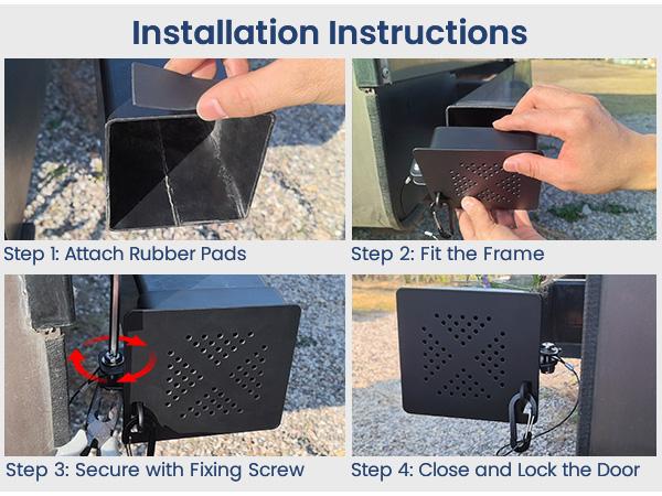 Safoner Aluminum RV Bumper End Caps for Sewer Hose Storage | Must-Have RV Camper Essential Accessories