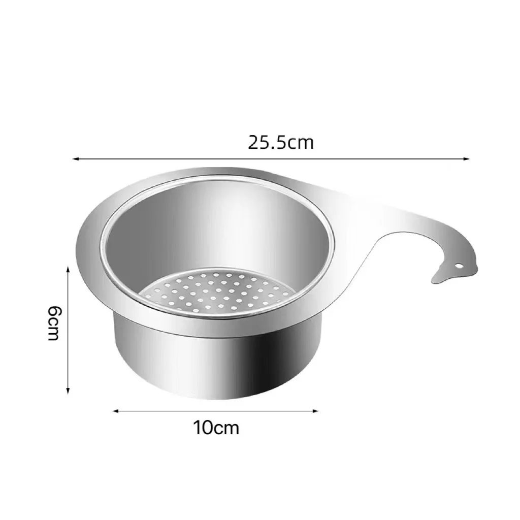 Size dimensions of sink strainer basket