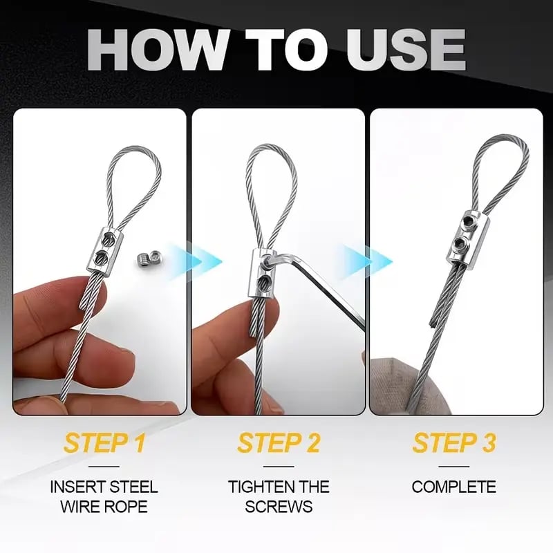 How to Install Double Hole Wire Rope Clamp