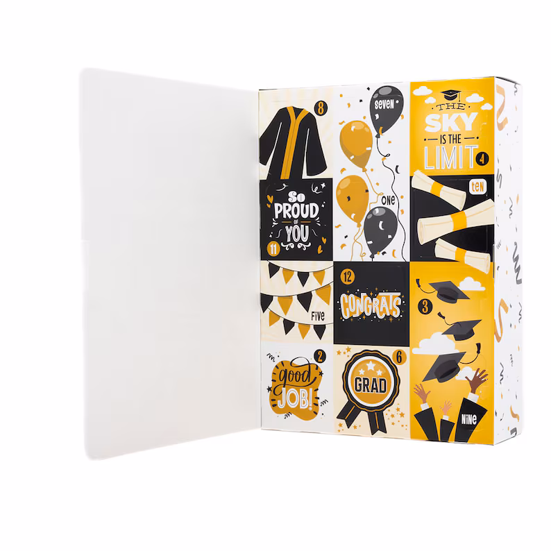 🎓️Fill it Yourself Empty Graduation Gift Packaging, 12 Days of Graduation Gifts, Congratulations on your Graduation Gift Packaging