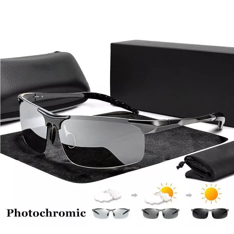 Men's Photochromic Sunglasses with Antiglare Polarized Lens Signifye