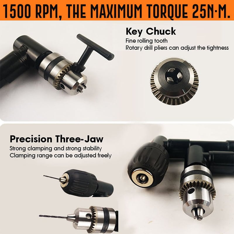 90 Degree Right Angle Electric Drill Chucks Device Signifye