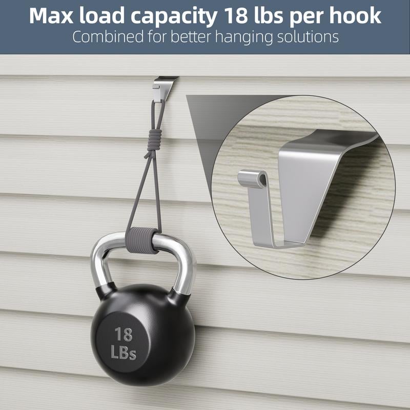 Heavy duty support siding hooks