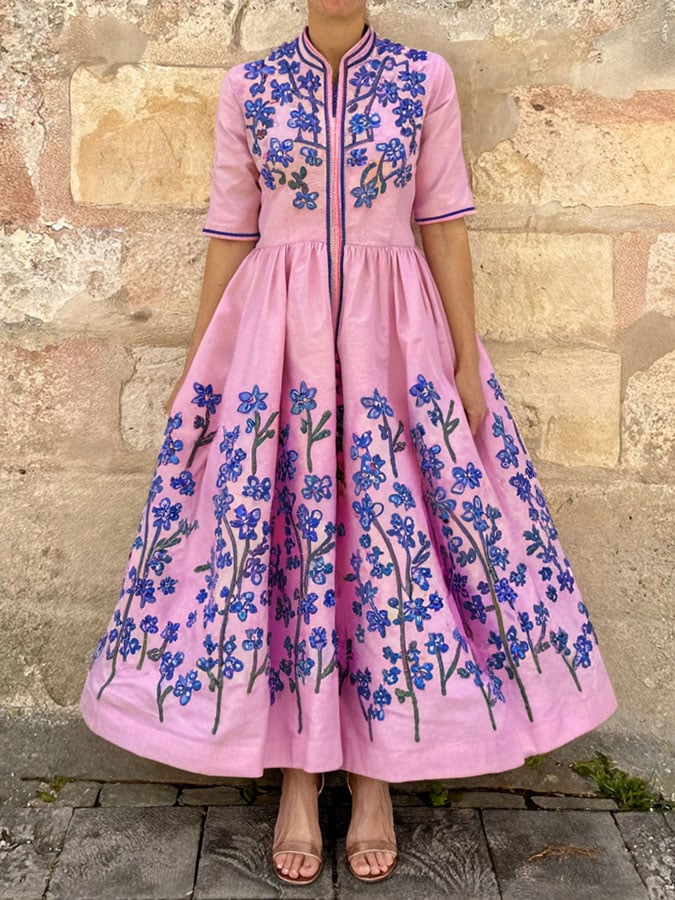 burgundy off the shoulder dress Zapakasa Women Long Formal with Sleeves Color:Picture color Long Pastel Blue Linen 260-Dec25