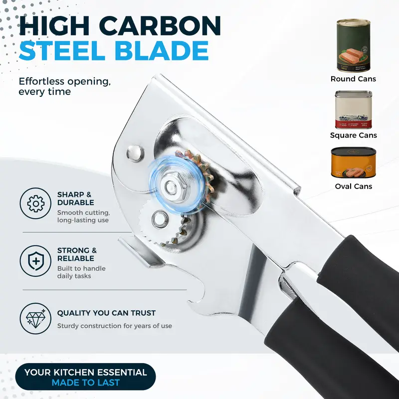 Can opener for different can sizes