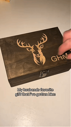 Hunting memory box keepsake collection