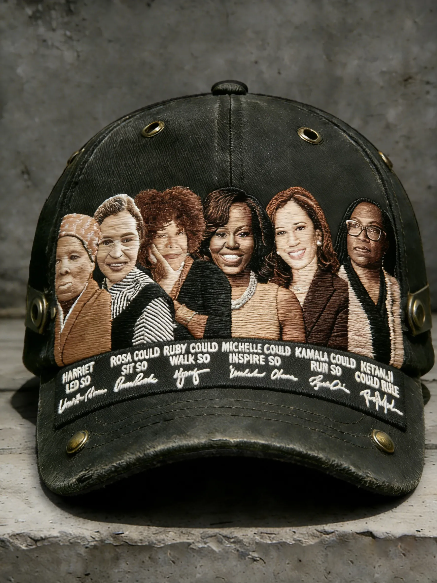African American-themed printed baseball cap, unisex design.