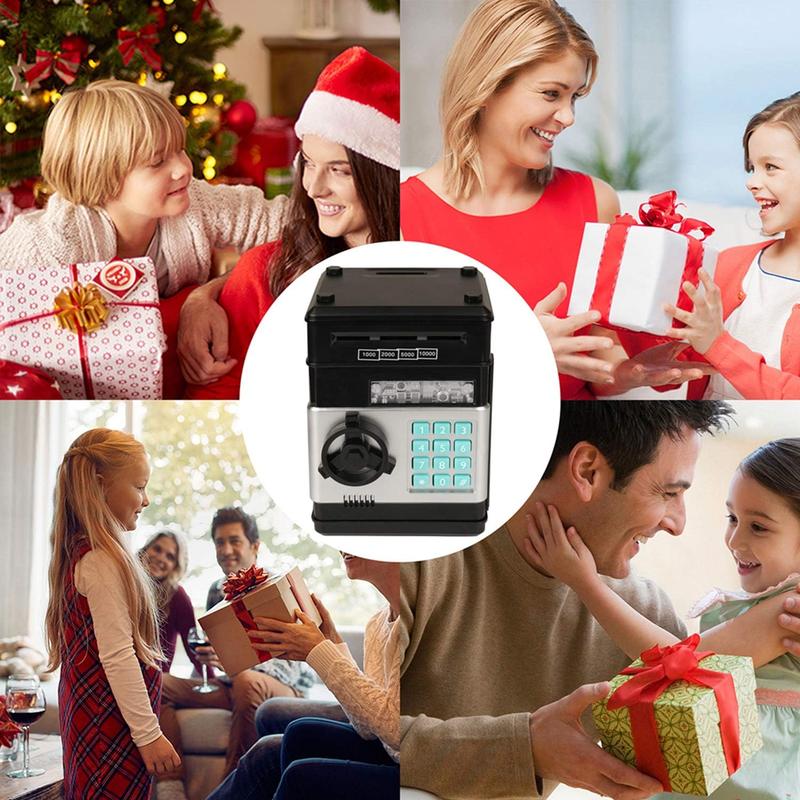 Product Introduction of Piggy Bank, Saving Box, Cash Coin Can Safe Bank Electronic Coin Money Bank Gifts Toy ATM Bank, Hot Gift for Boys and Girls 5