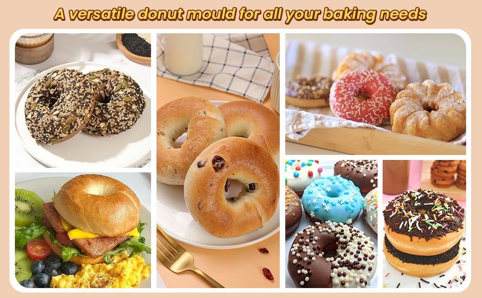 silicone muffin pans for baking,bagel molds for baking,silicone bagel molds for baking