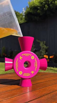 Passionfruit Martini jigger demonstration
