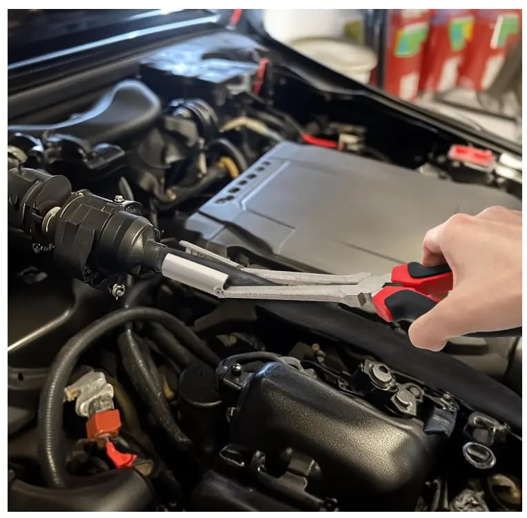 Spark plug wire removal pliers