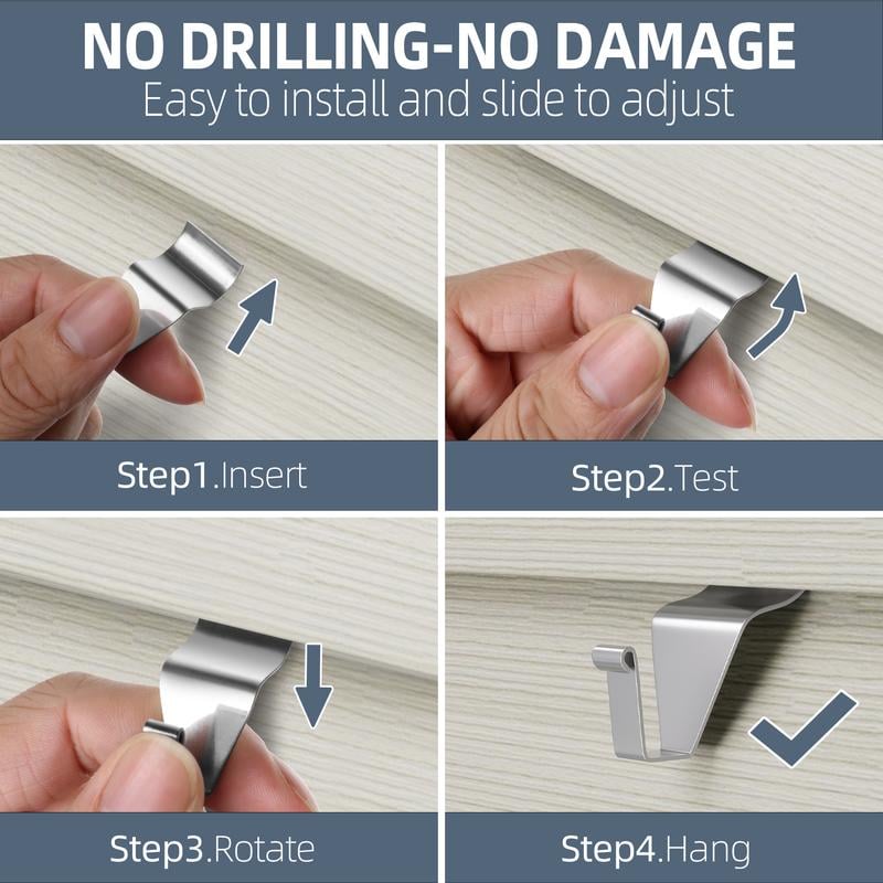 Easy to remove and relocate siding hooks