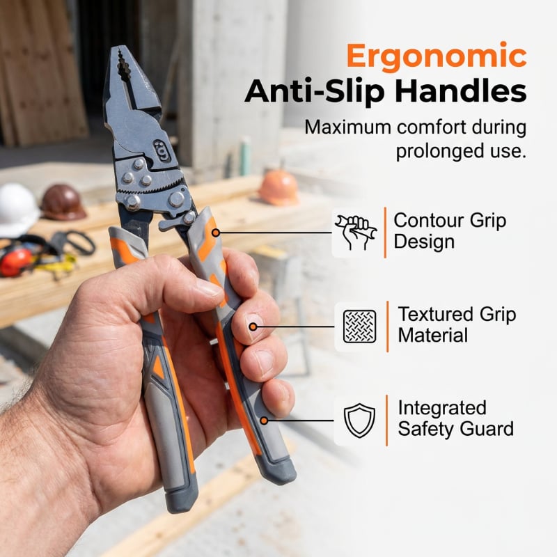 Ergonomic anti-slip handles
