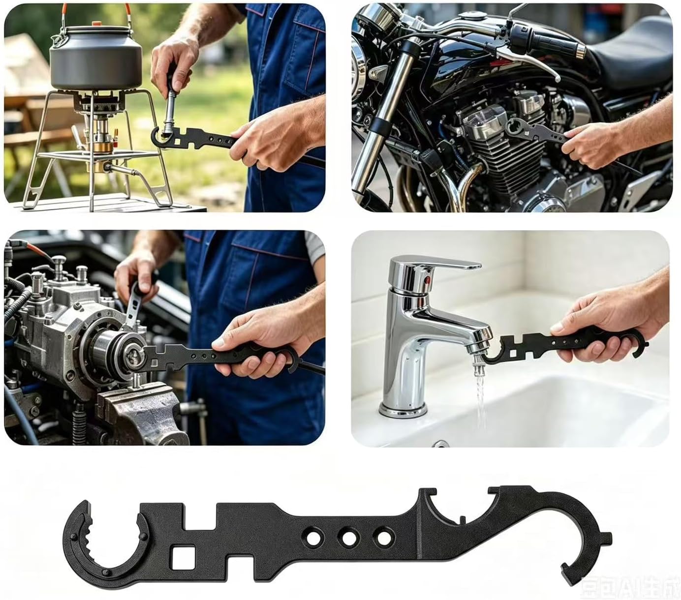 AR wrench with parts