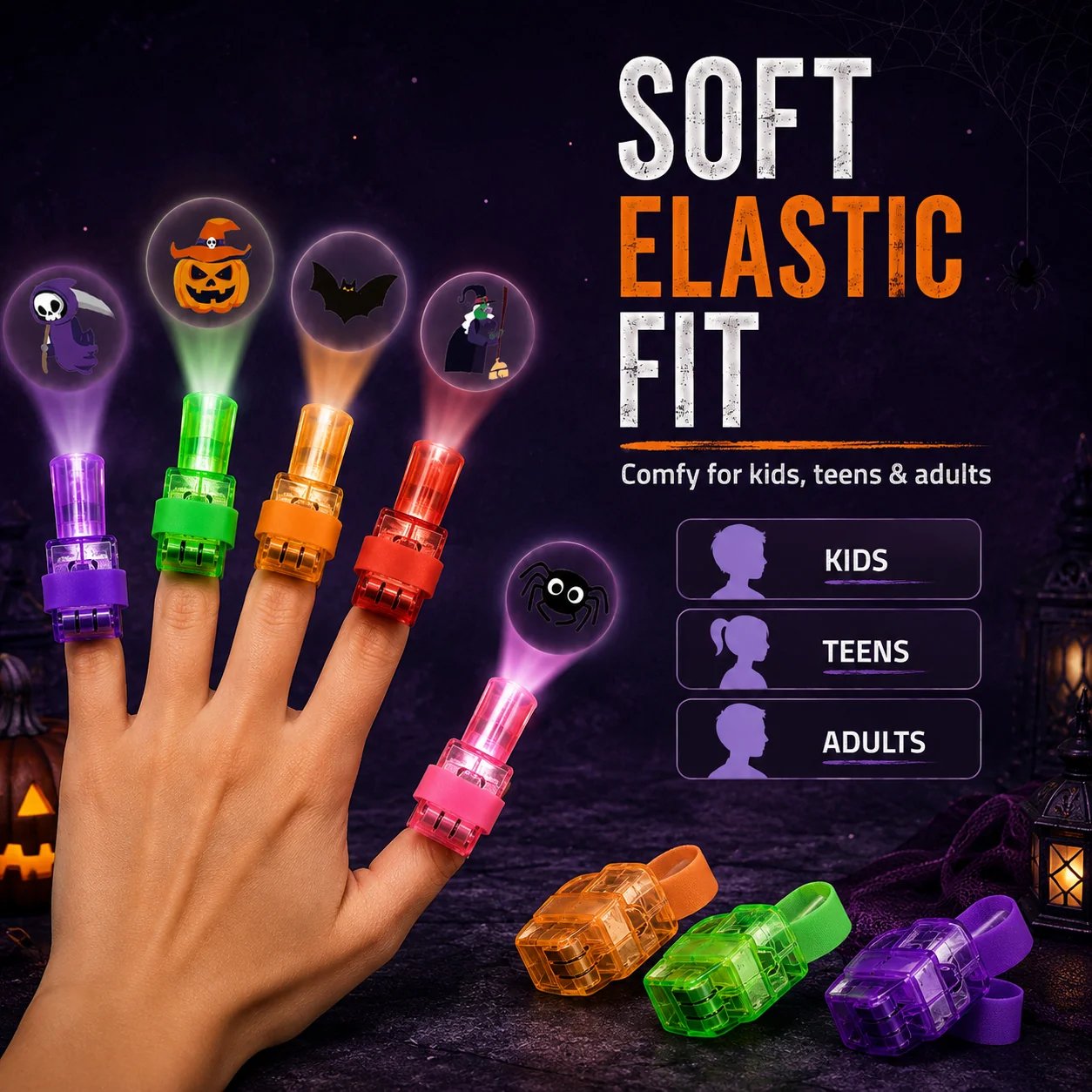 Elastic finger strap