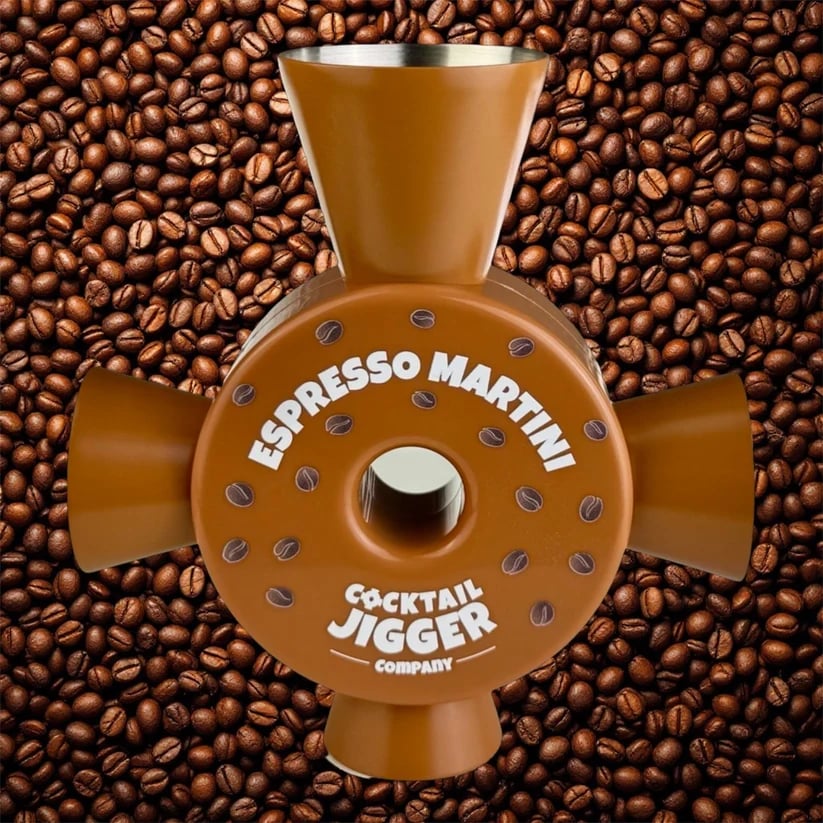 Espresso Martini cocktail jigger