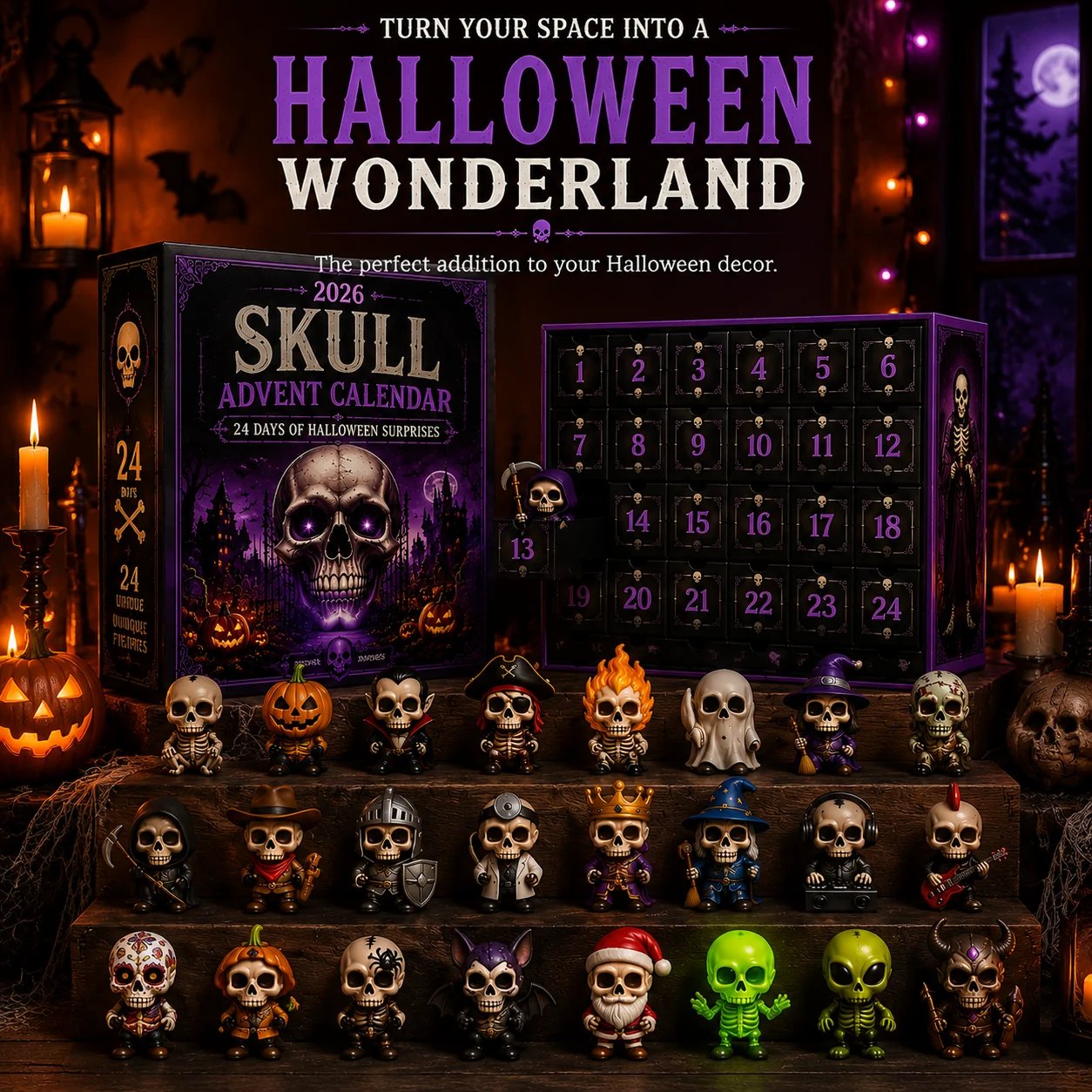 Halloween skull gift