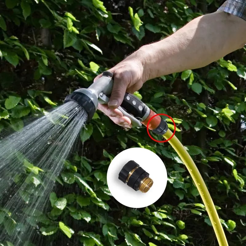 Hourleey 3/4 Inch Aluminum Garden Hose Quick Connector, Leak Proof & Durable Hourleey 3/4 Inch Aluminum Garden Hose Quick Connector, Leak Proof & Durable