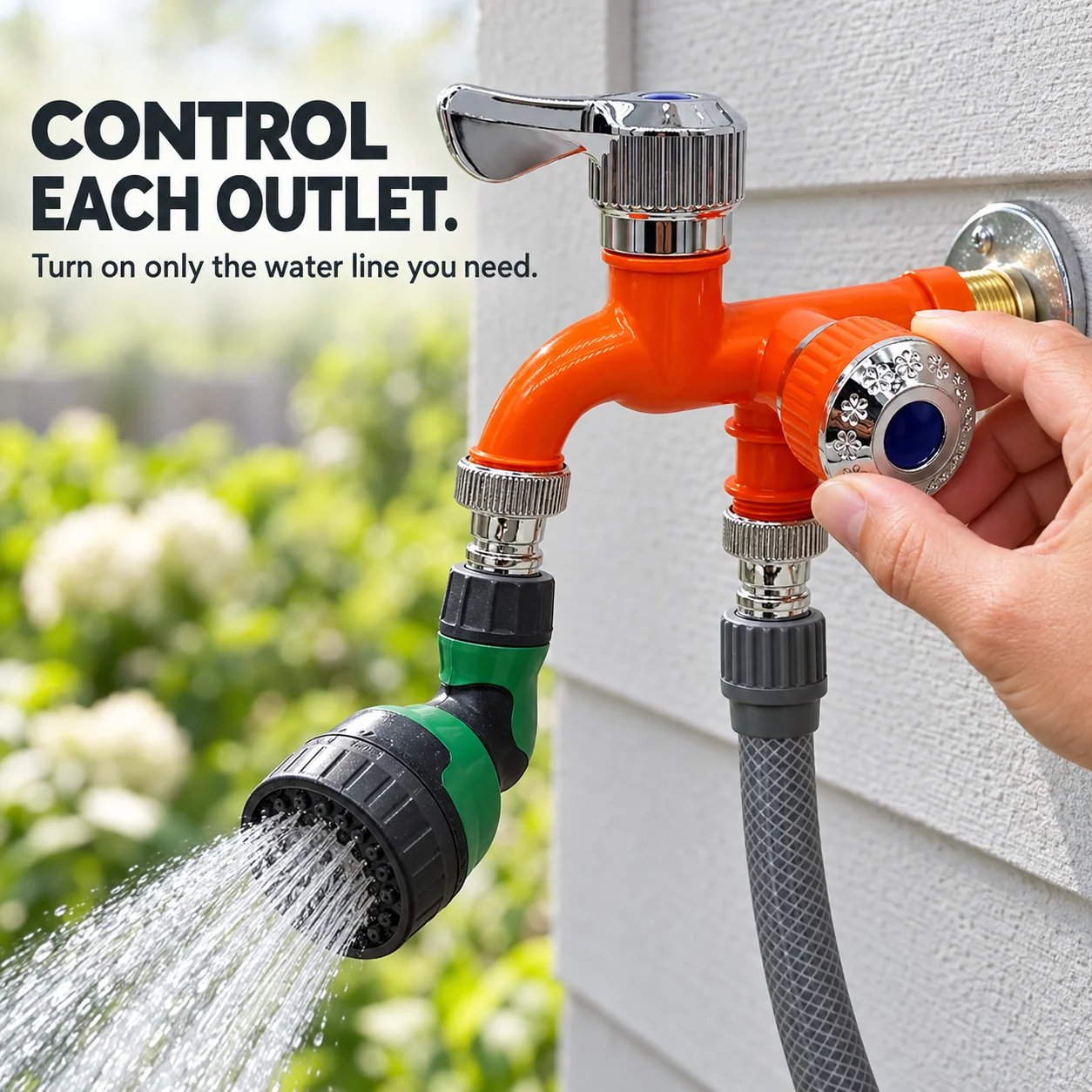 Independent water outlet controls