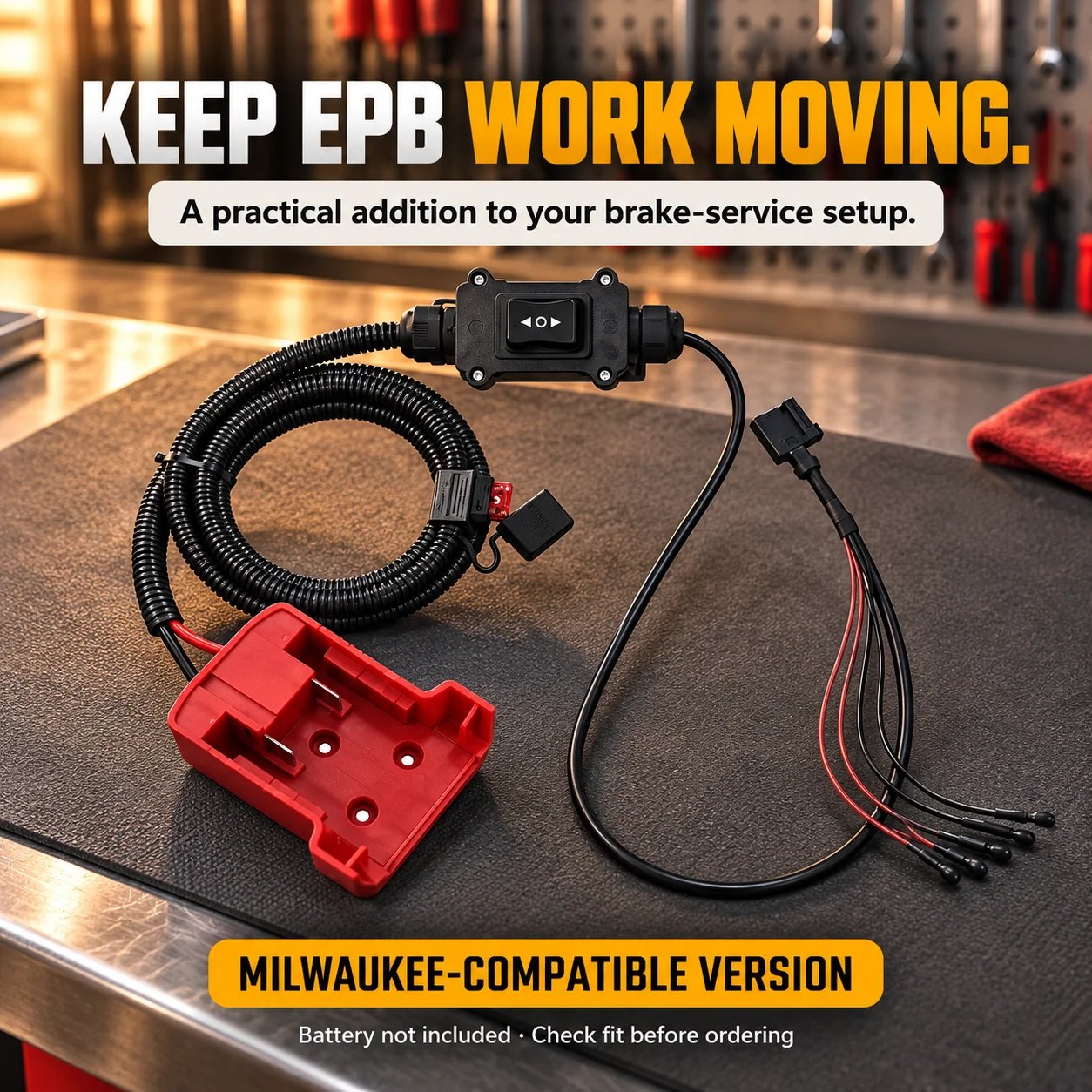 EPB release tool with alternate red battery interface