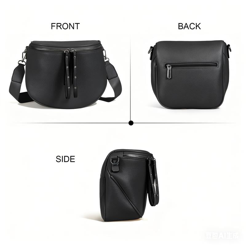 Myan-Large Fanny Pack Crossbody Sling Bag with Adjustable Strap & Coin Purse for Daily Work Party Office Use Versatile & Practical