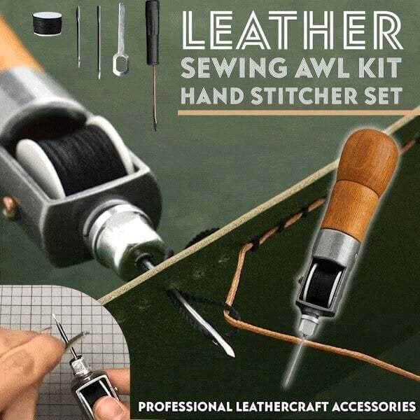 Leather Sewing Awl Kit Hand Stitcher Set Signifye