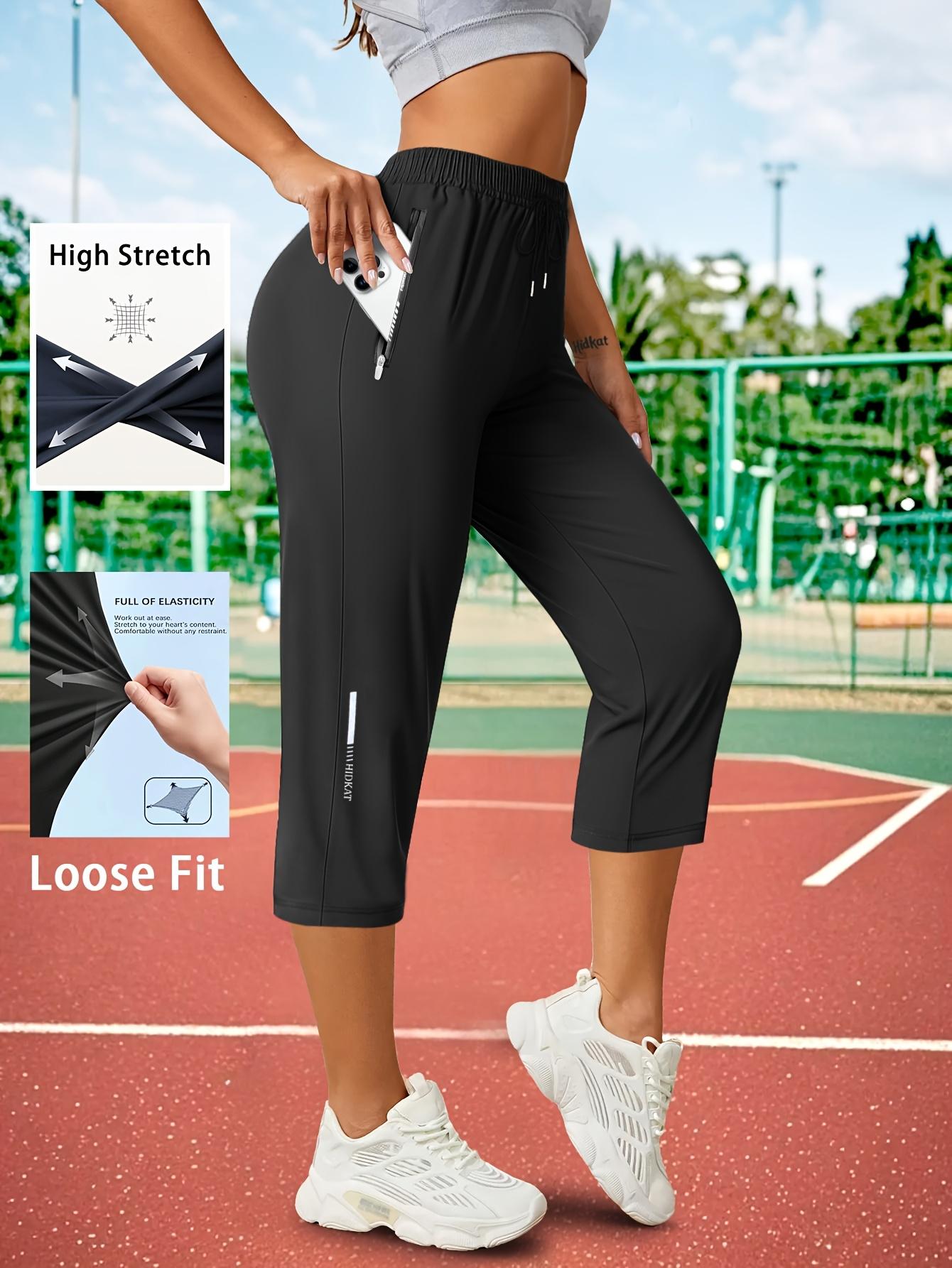 3-Pack Women’s Capri Pants – Loose Fit, Summer Drawstring Waist, Zipper Pockets, Breathable High-Stretch Fabric, Suitable for Everyday Wear 3-Pack Women’s Capri Pants – Loose Fit, Summer Drawstring Waist, Zipper Pockets, Breathable High-Stretch Fabric, Suitable for Everyday Wear