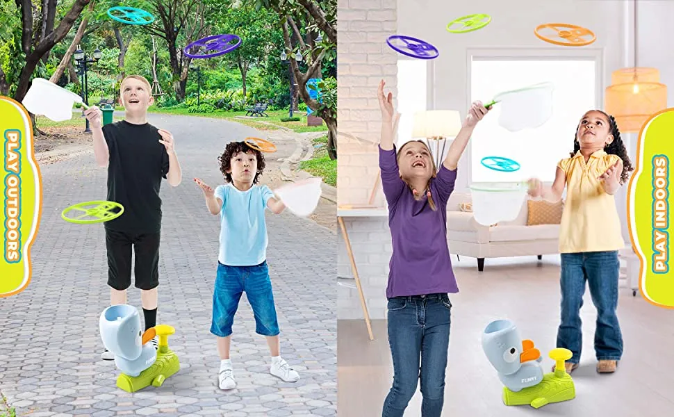 ud83cudf81Flying Disc Launcher Toy for Kidsud83dudd25