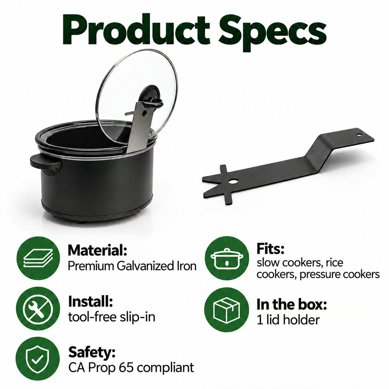 Cooker lid holder product preview