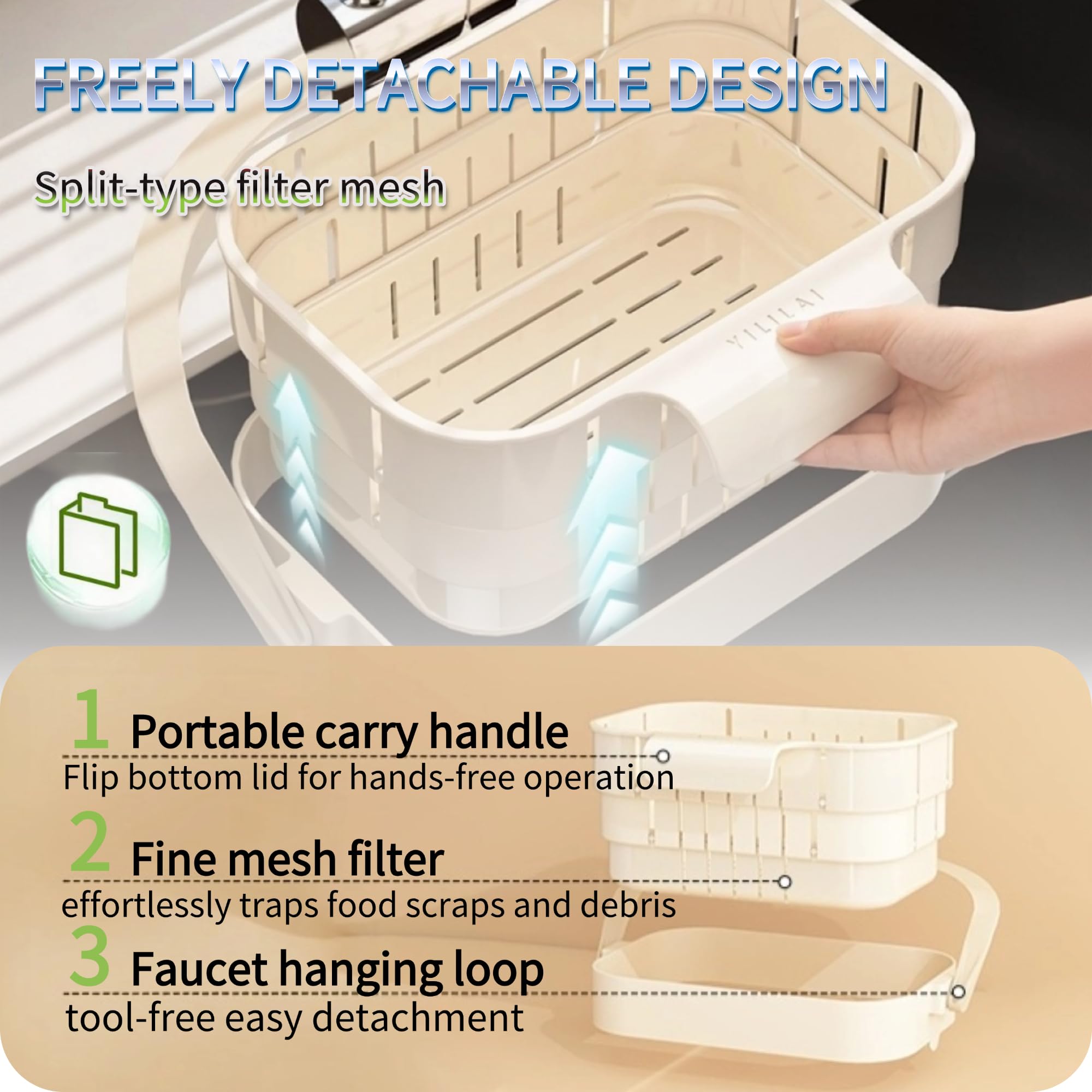 Detachable Design and Fine Mesh Filter Breakdown