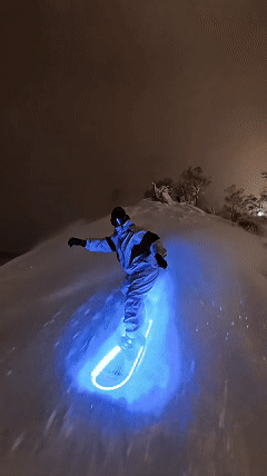 LED Snowboard Night Riding Visual