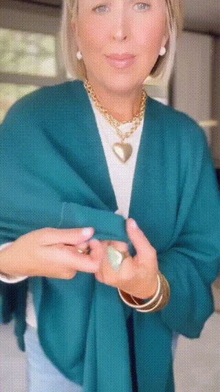 Soft open front poncho wrap movement