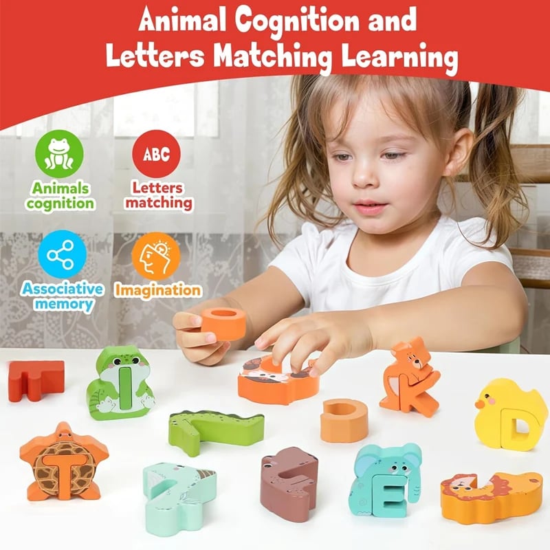 Hands-on alphabet matching toy