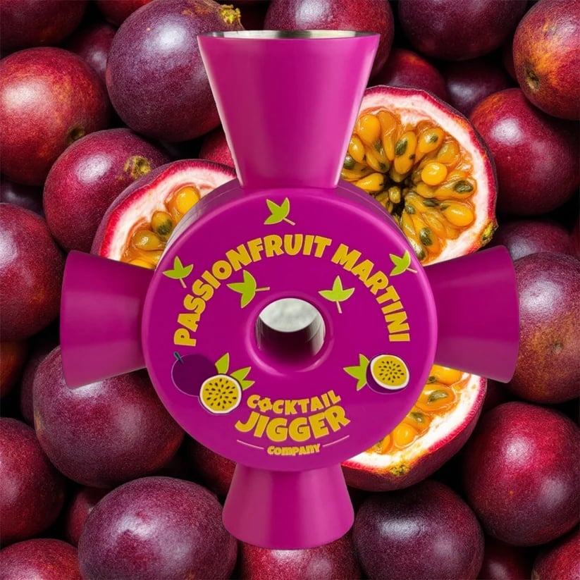 Passionfruit Martini cocktail jigger