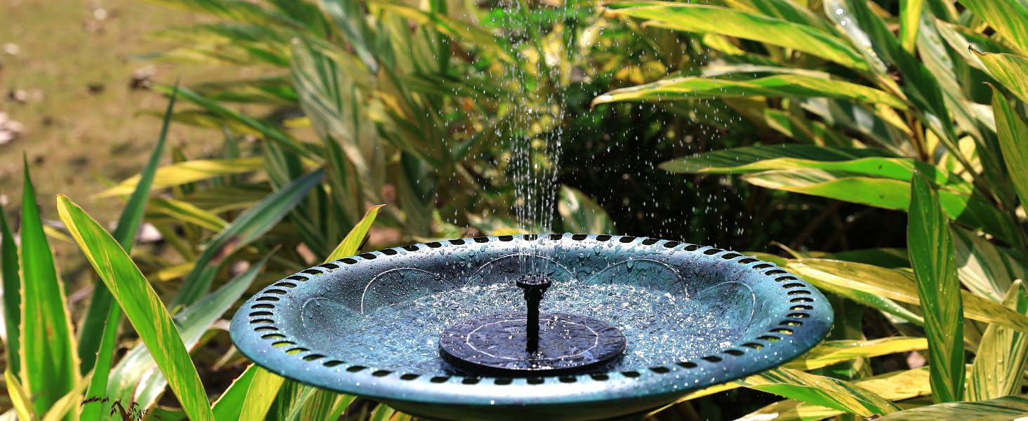 Easy setup instructions for solar bird bath fountain