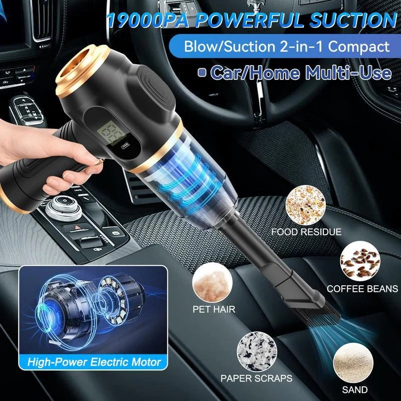 19,000Pa Wireless Handheld Vacuum & Turbo Blower