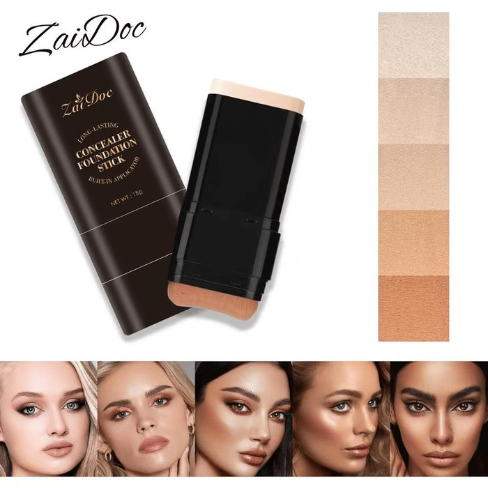 ✨Zaidoc Foundation Concealer Stick Double-Ended Brush