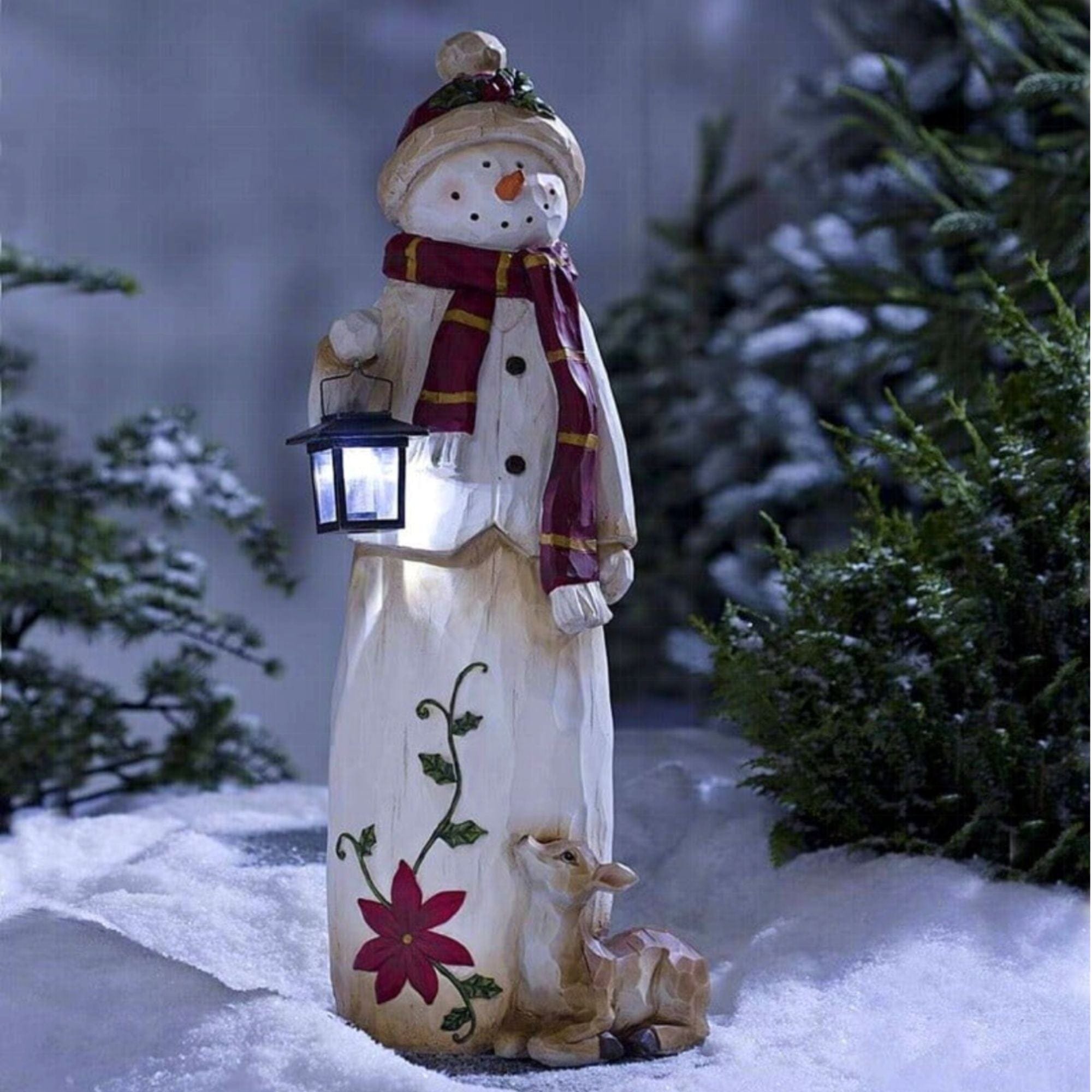🔥Christmas Early Bird Sale -🎄⛄Handmade Snowman with Lantern