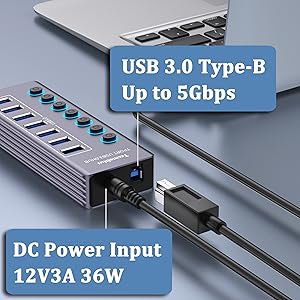 Tccmebius Powered USB 3.0 Hub