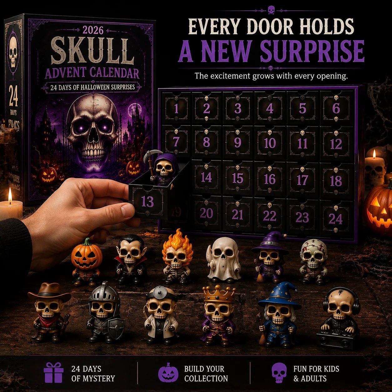 Skull countdown collection