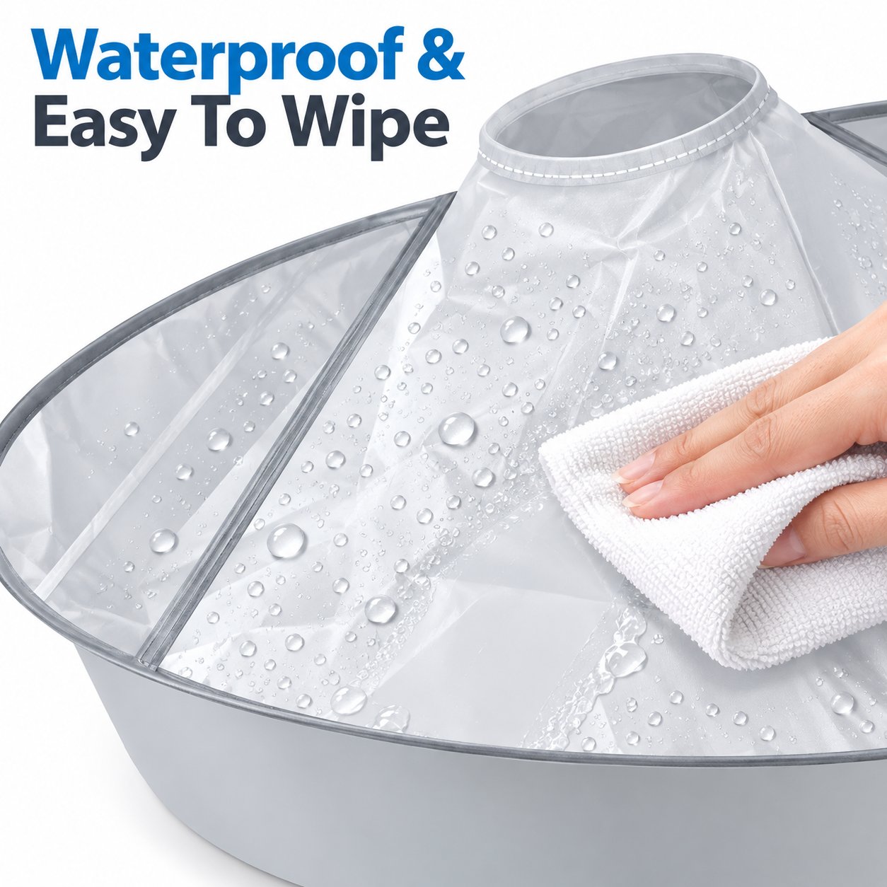Portable cape for home haircuts
