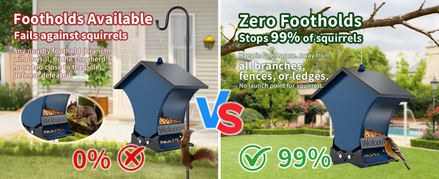 Bird Feeder Hanging Placement Guide