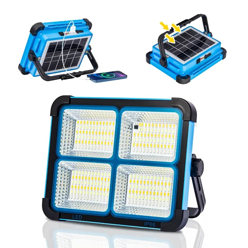 Solar Rechargeable LED Work Light Overview