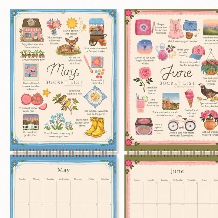 Spring Month Bucket Lists
