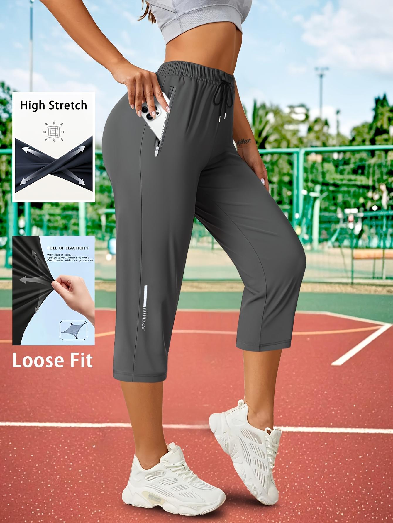 3-Pack Women’s Capri Pants – Loose Fit, Summer Drawstring Waist, Zipper Pockets, Breathable High-Stretch Fabric, Suitable for Everyday Wear 3-Pack Women’s Capri Pants – Loose Fit, Summer Drawstring Waist, Zipper Pockets, Breathable High-Stretch Fabric, Suitable for Everyday Wear